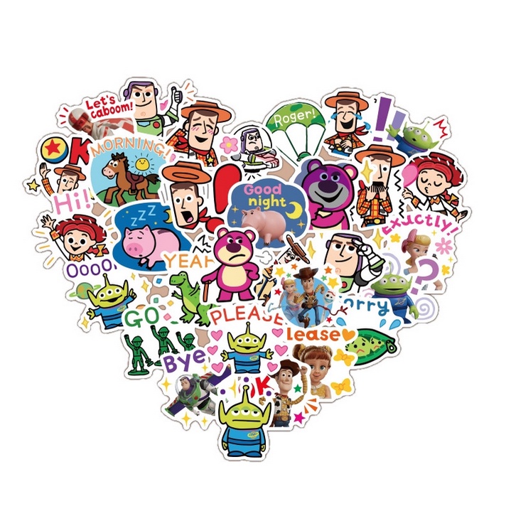 A36 STICKER 10PCS (TOY STORY) anti air notebook scrapbook label tempel motif kartun superhero super hero unik lucu atk alat tulis kantor murah viral termurah kartun komputer leptop handphone hp smartphone koper laptop tembok kulkas disney anime