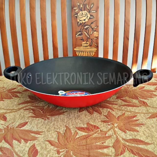 MAXIM 30CM VALENTINO WOK WAJAN PENGGORENGAN TEFLON