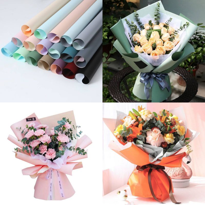 

Cellophane 2 Warna Free Packing Part 1 Cellophane Waterproof Kertas Buket Bunga Wrapping Flower Cellophane Bi Colour Doff