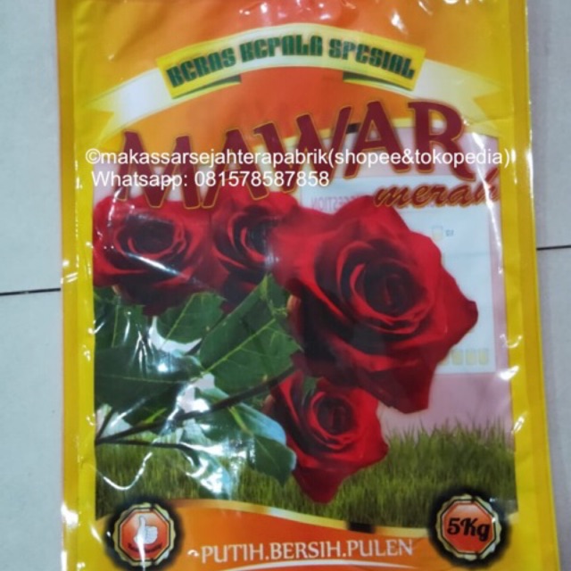 

50 lbr Kantong bag ceiling Mawar merah 5 KG