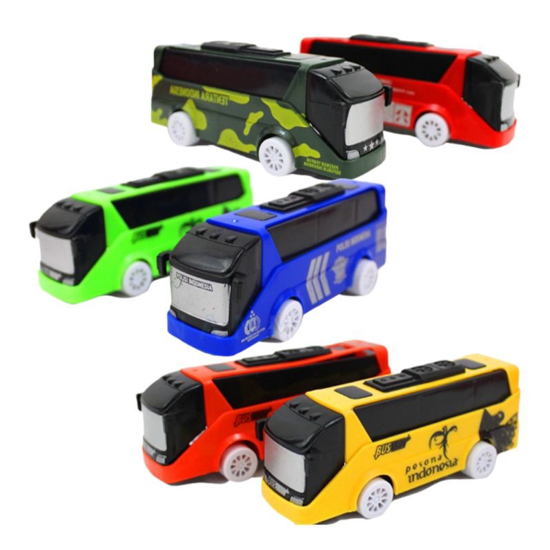 mainan Bus Pesona Indonesia mini fullback / bus mini fullback
