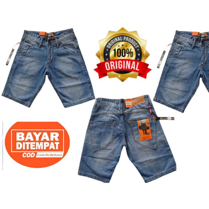 CELANA JEANS PENDEK PRIA ORIGINAL HUGO BLESS// CELANA JEANS PRIA DISTRO// CELANA JEANS COWOK