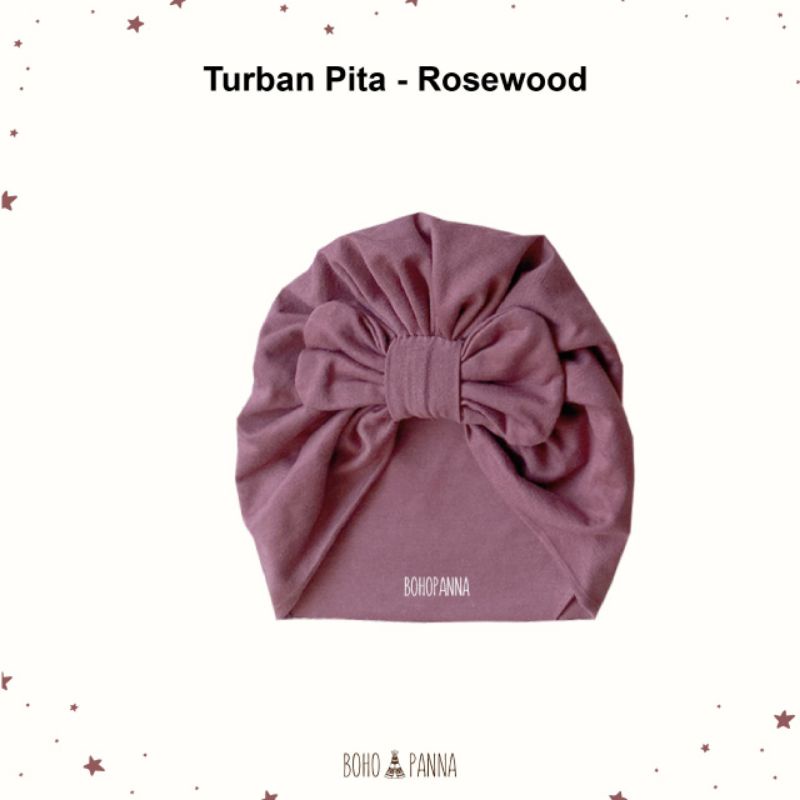 CILLABABY - BOHOPANNA | BOHOBABY TURBAN PITA (Topi Anak Bayi)-Rosewood