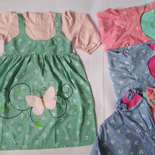 Baju gamis anak perempuan allsize usia 2-4thn