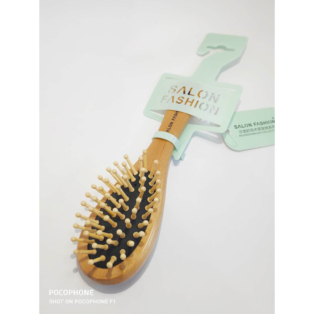 SISIR WANITA KAYU KOREA TAHAN LAMA PREMIUM SISIR KAYU ASLI WOOD COMB