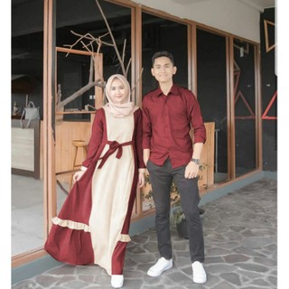  BAJU  GAMIS  COUPLE  LAVAS 3IN1 GAMIS  PASANGAN COUPLE  