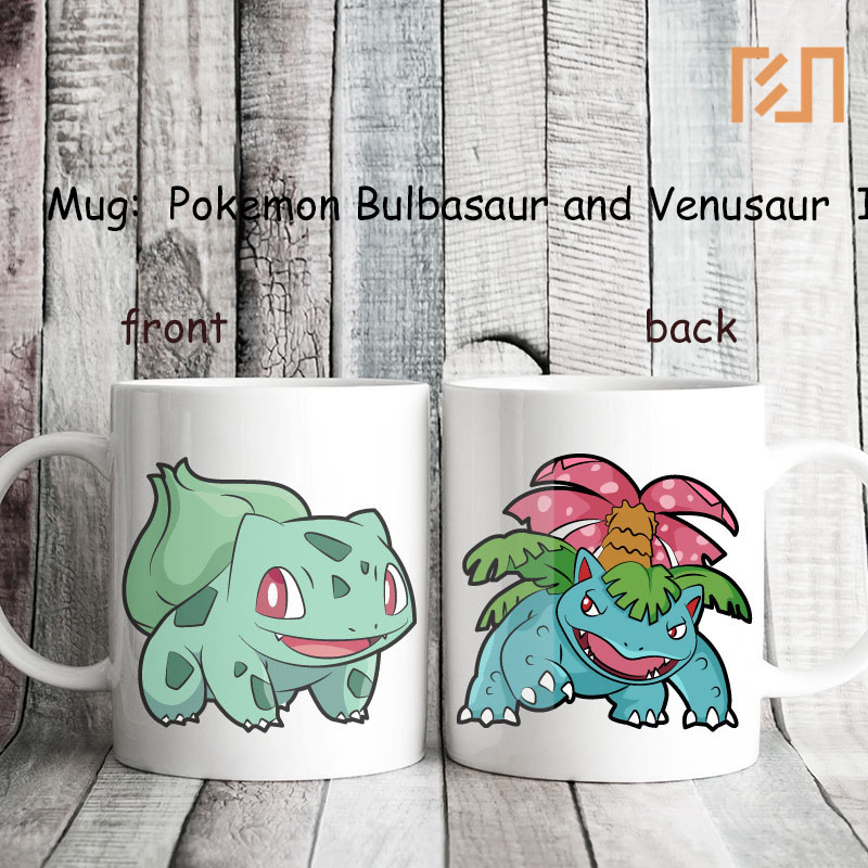Mug Pokemon Bulbasaur and Venusaur Icon