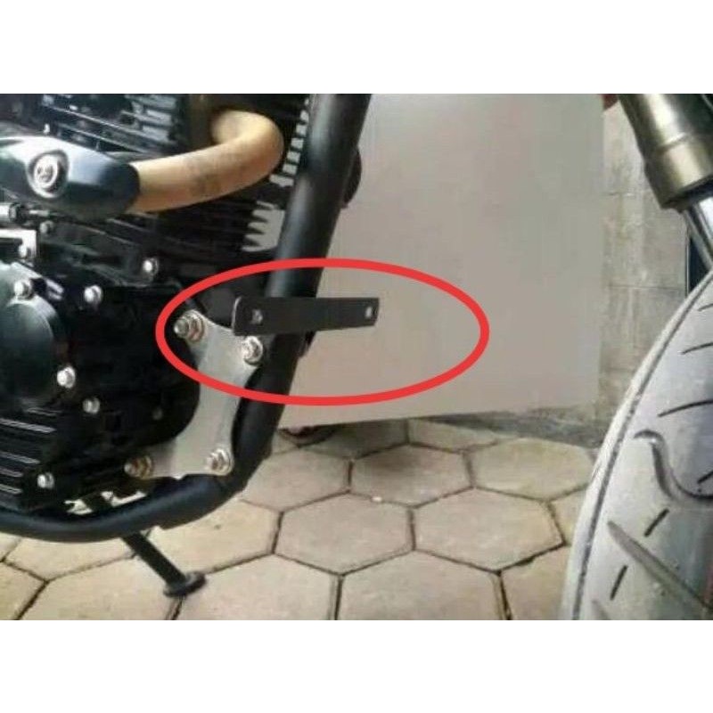 Dudukan plat nomor depan klx dtracker / breket plat nomor depan klx bawah mesin sama buat dibelakang