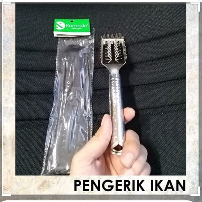 Pengerik Ikan Stainless Steel Komodo Pembersih Kulit Ikan Fish Scraper