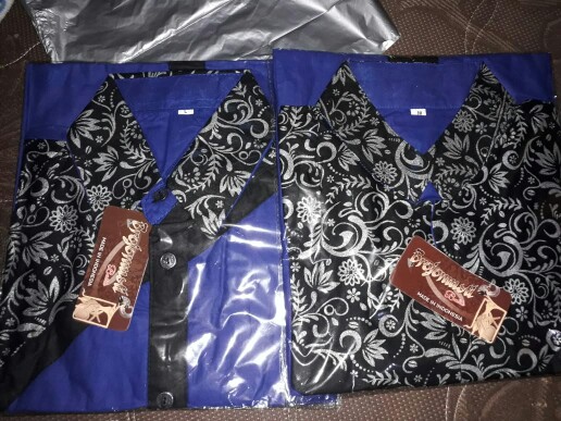 Maura/couple Kombinasi/sania Ruffle Batik Couple Pesta S.m.l.xl.xxl