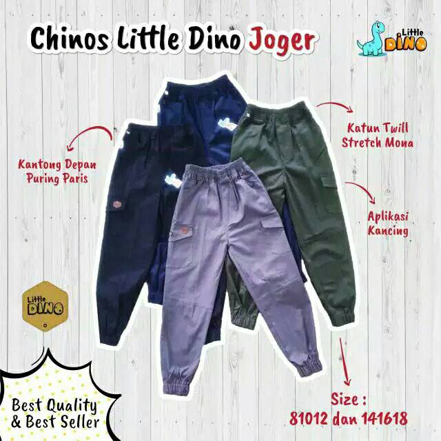Chino joger junior 14-24 ori by little dino