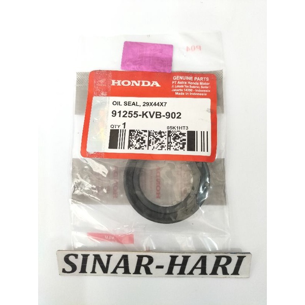 OIL SEAL KVB HONDA ORIGINAL ASLI,SIL RODA BELAKANG VARIO, BEAT, SCOOPY,GENIO DELUXE UKURAN 29×44×7