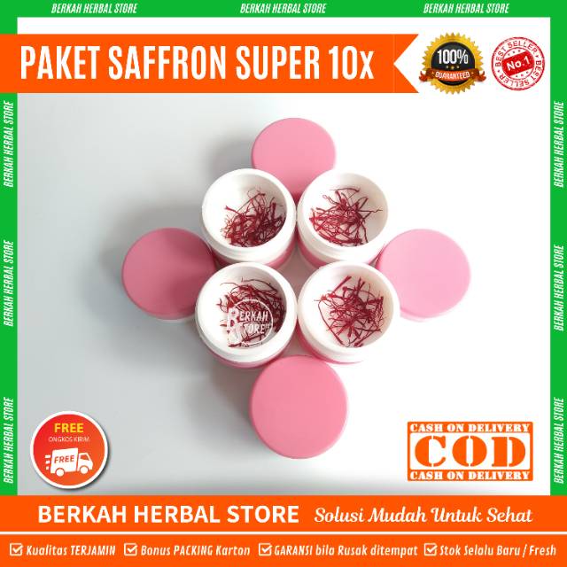 

✅ PAKET HEMAT SAFFRON 9-10x PAKAI - SAFFRON GRADE SUPER NEGIN