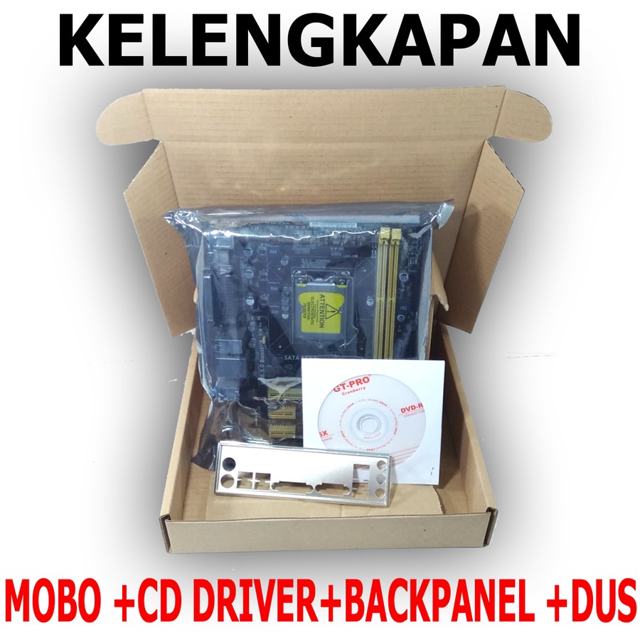 Mainboard LGA 1150 H81 DENGAN PROCESSOR I3 4130 BONUS FAN