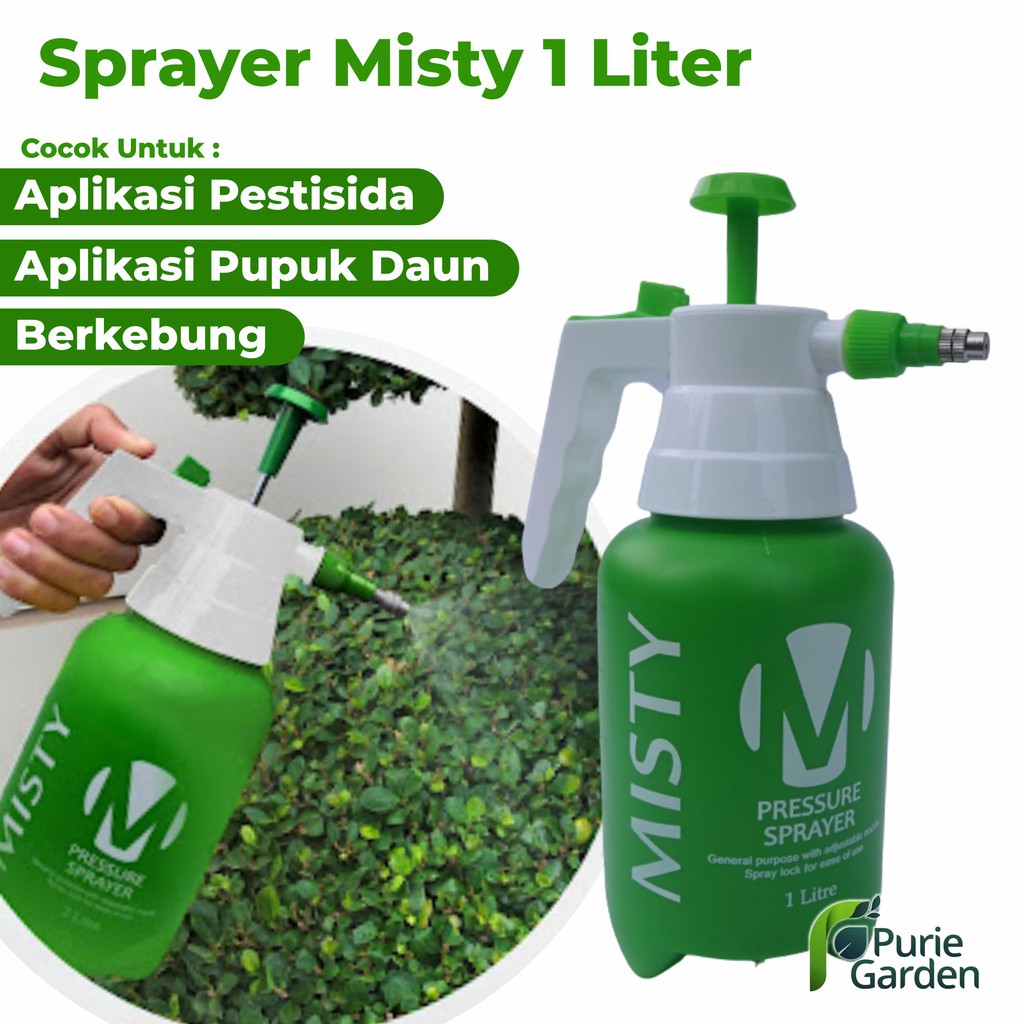 Semprotan Sprayer Misty 1 Liter Jet Pum Preassure Tanaman Hama Mandi Burung Desinfektan PG KDR