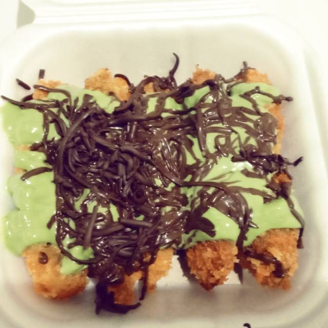 

Pisang goreng topping