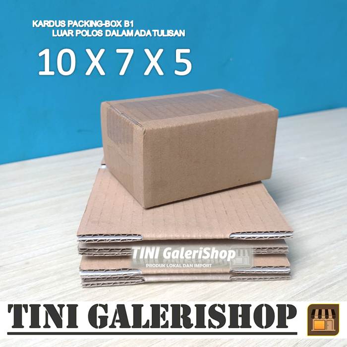 Kardus Packing Karton Box Uk.10x7x5 cm Luar Polos Dalam Ada Tulisan-1