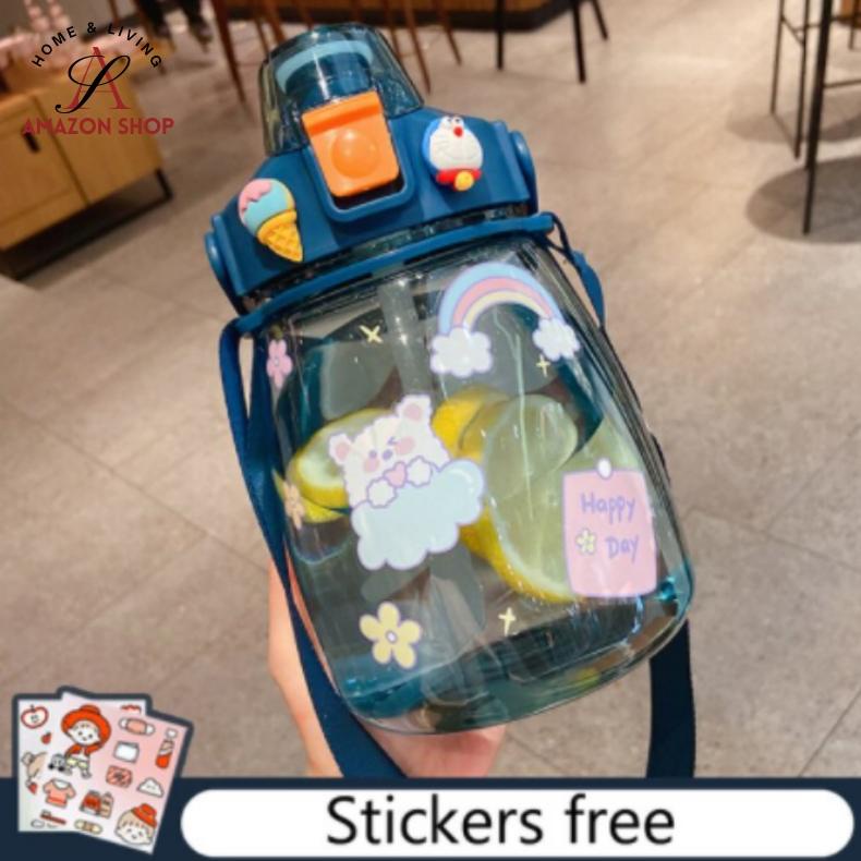 (Lc) Botol Minum Anak Big Belly Water Bottle Free Sticker