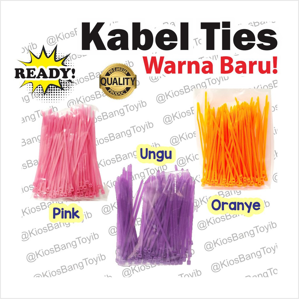 Kabel Ties Warna/ Kabel Tis Warna 10cm 15cm 20cm 25cm 30cm/ Cable Tie 2.5x100mm 2.5x150mm 3.6