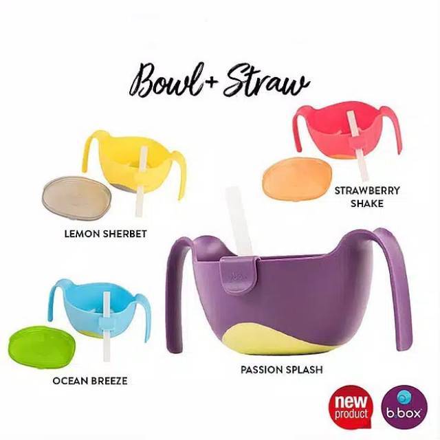 B.Box Bowl + Straw / tempat snack / snack keeper / bbox