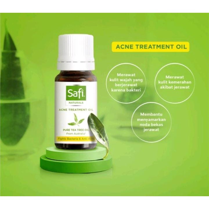 SAFI Naturals Acne Treatment Oil Pure Tea Tree Oil 10 ml