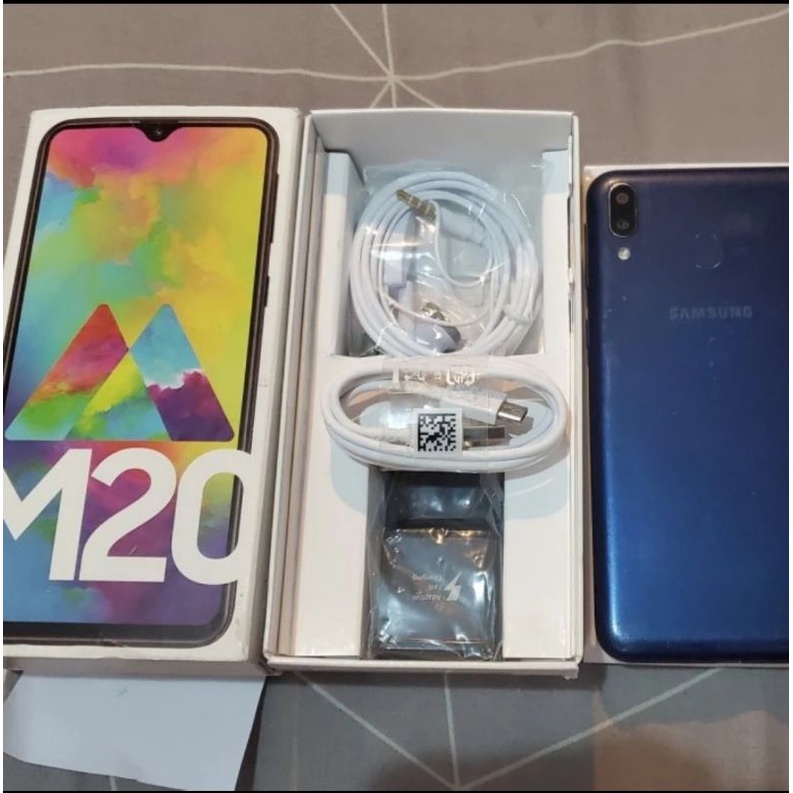 SAMSUNG M20 SECOND EX SEIN 3/32GB MULUS FULLSET