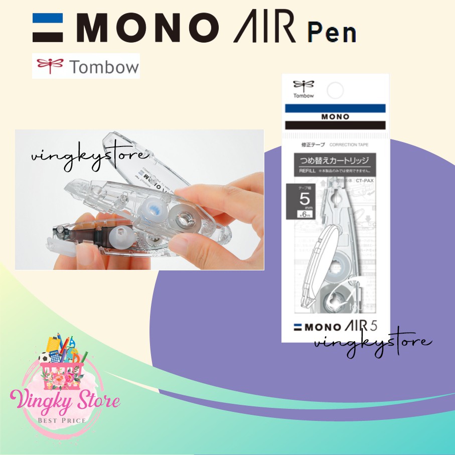 

Refill Correction Tape / Isi Ulang Tipex kertas TOMBOW MONO AIR PEN