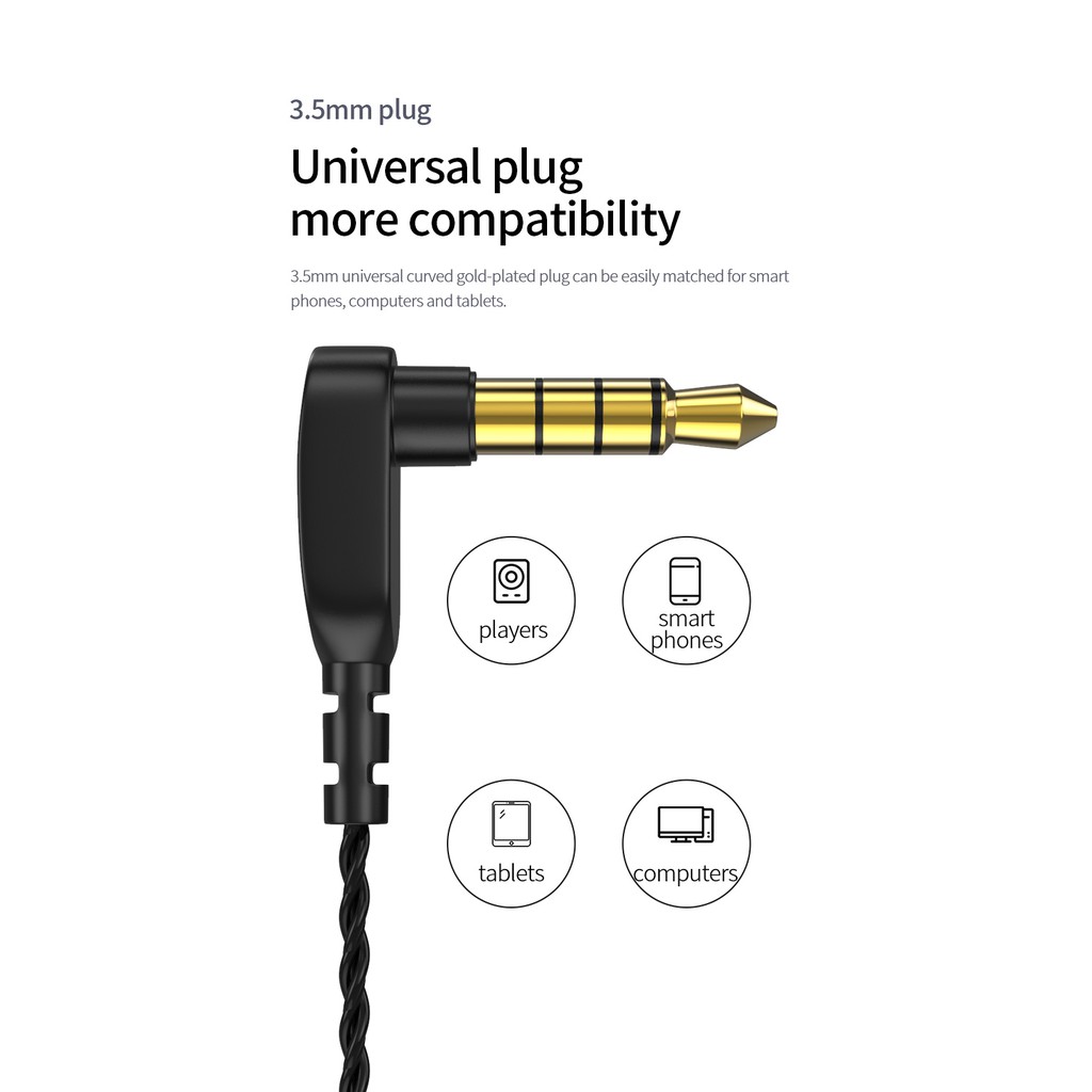 Blon Bl-01 Bl01 Headset In-Ear Driver Diafragma Kabel 2pin 10mm Biologi Fiber Untuk Dj / Lari