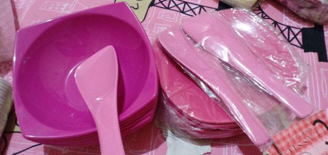 3 Pcs Centong Nasi Dinnerware - Pink