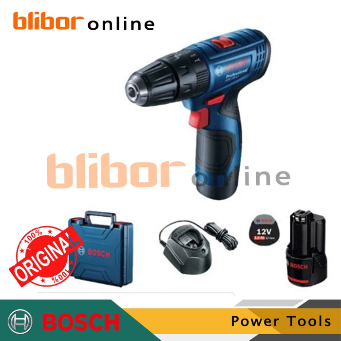 Bosch Mesin Bor Baterai Cordless GSB 120-LI Gen 3 Professional, ORIGINAL