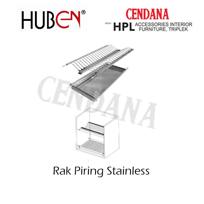 Rak Piring Stainless Huben