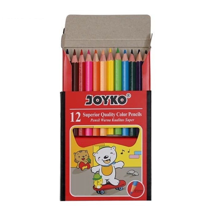 

Pensil Warna / Color Pencil Joyko CP-S12 / 12 Warna