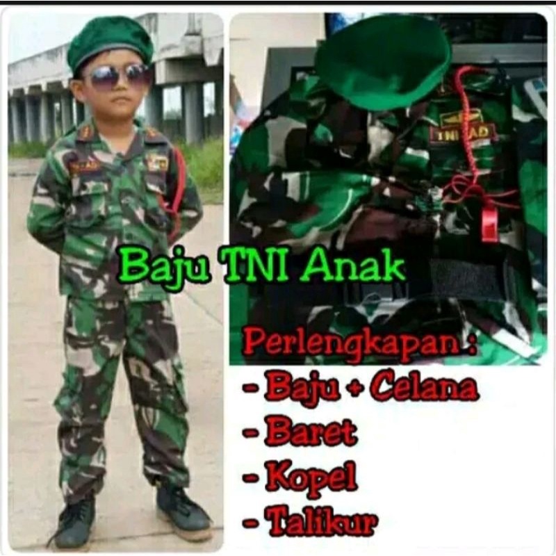 BAJU PDL ANAK STELAN LORENG/BAJU PROPESI ANAK