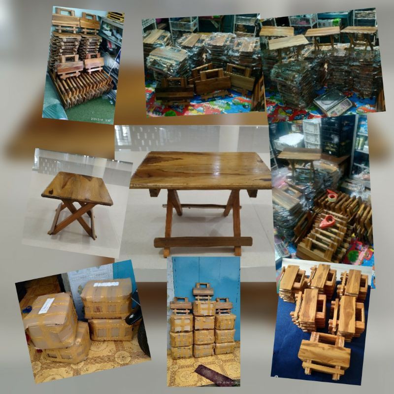 MURAH  REHAL / DAMPAR / MEJA LIPAT KAYU JATI PREMIUM