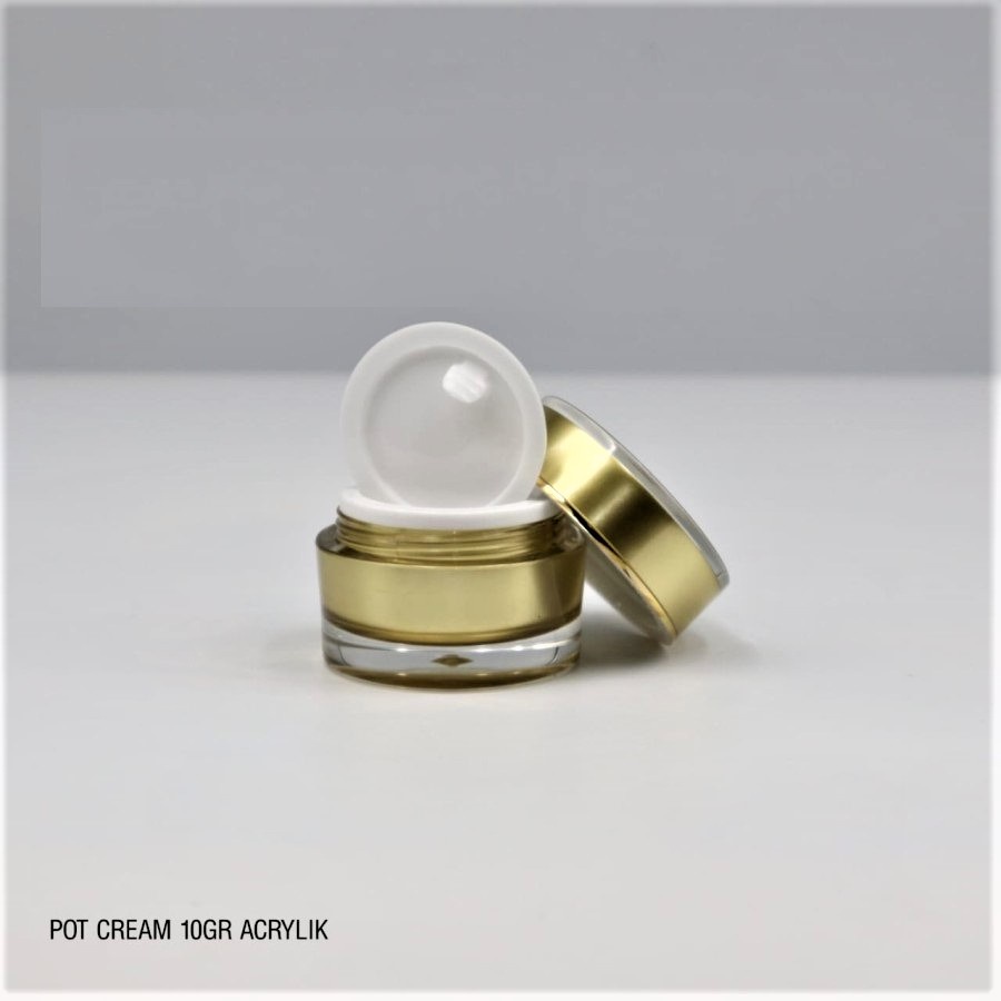 BABEE - POT CREAM ACRYLIC 10GRAM GOLD / POT KRIM GOLD AKRILIK 10 GR / WADAH KOSMETIK