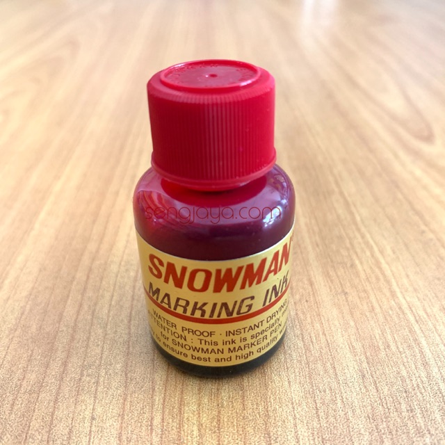 

Permanent Marker Ink Snowman Red