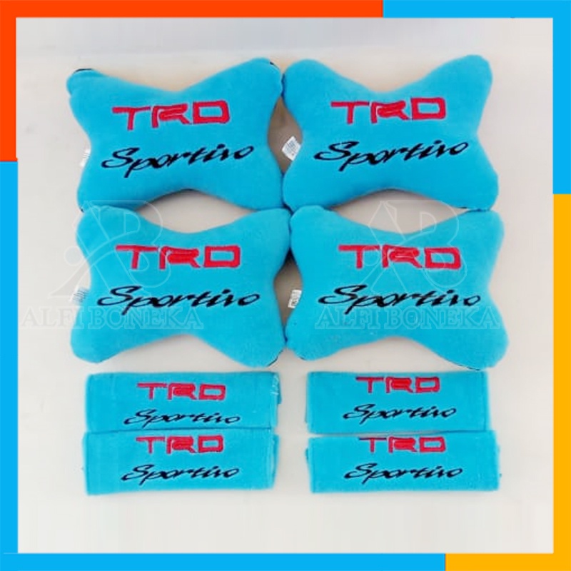 [ COD ] Bantal Set TRD 8 in 1 - Bantal Mobil Set - Bantal Set Mobil - Bantal Set Mobil Trd Sportivo Murah - Bantal Mobil 8in1 - Set bantal Mobil TRD Sportivo