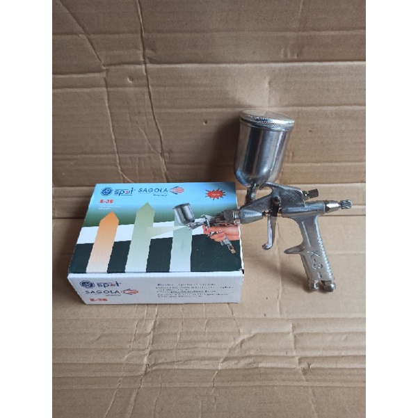 spray gun semprotan cat alat semprot cat tabung kecil 100ml spray gun tabung atas