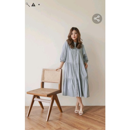 Abbeytale Poetri Dress Powder Blue