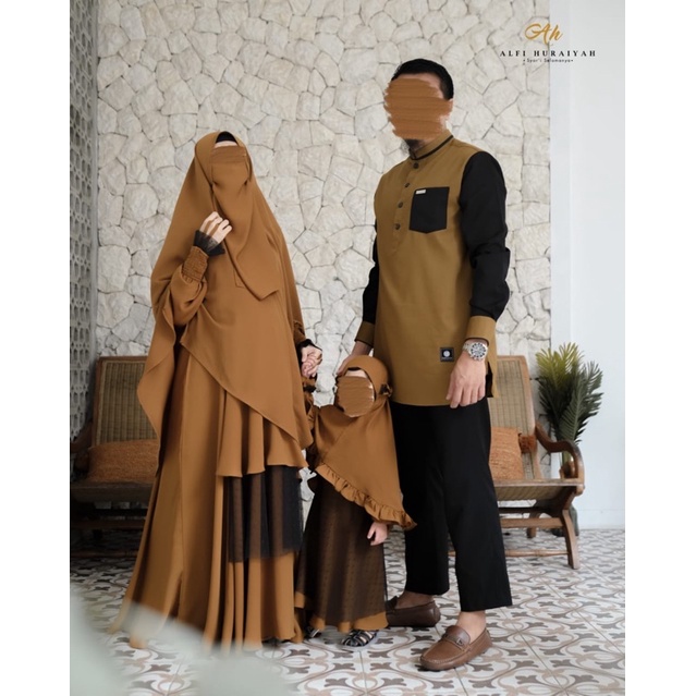 Gamis set Khimar Magnolia Baby & Kids by Alfi Huraiyah