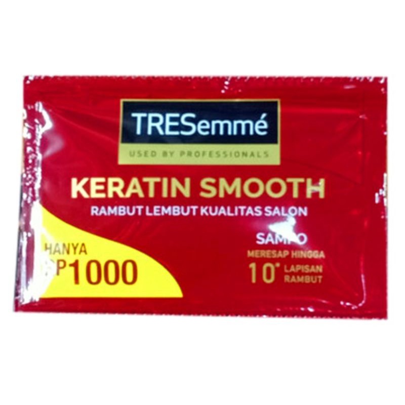 Jual Tresemme Keratin Smooth Shampo Renceng 8ml X 12sachet Shopee Indonesia 