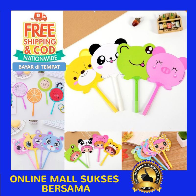 

OMSB PENA KIPAS LUCU ANIMAL & BUAH PULPEN KIPAS KARAKTER GROSIR IMPORT BATAM