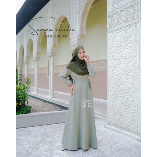 gamis samira crinkle cringkle by SAE Simply of Aegea 2 Model | Busui Friendly | Fashion Murah Kekini