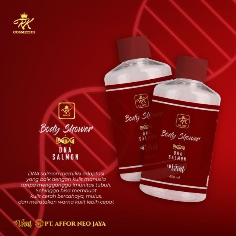 RK GLOW BODY SHOWER DNA SALMON
