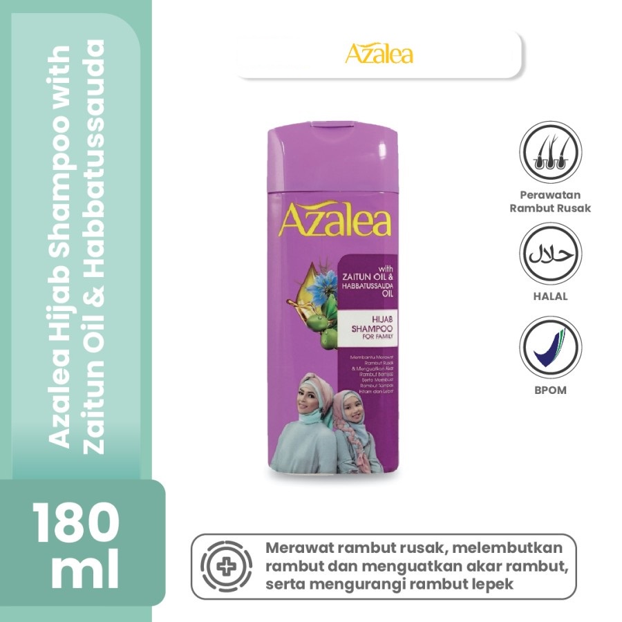 ★ BB ★ AZALEA Shampoo Citrus Extract - Zaitun Oil &amp; Ginseng Extract - Zaitun Oil &amp; Habbatussaudah Oil 180 ML