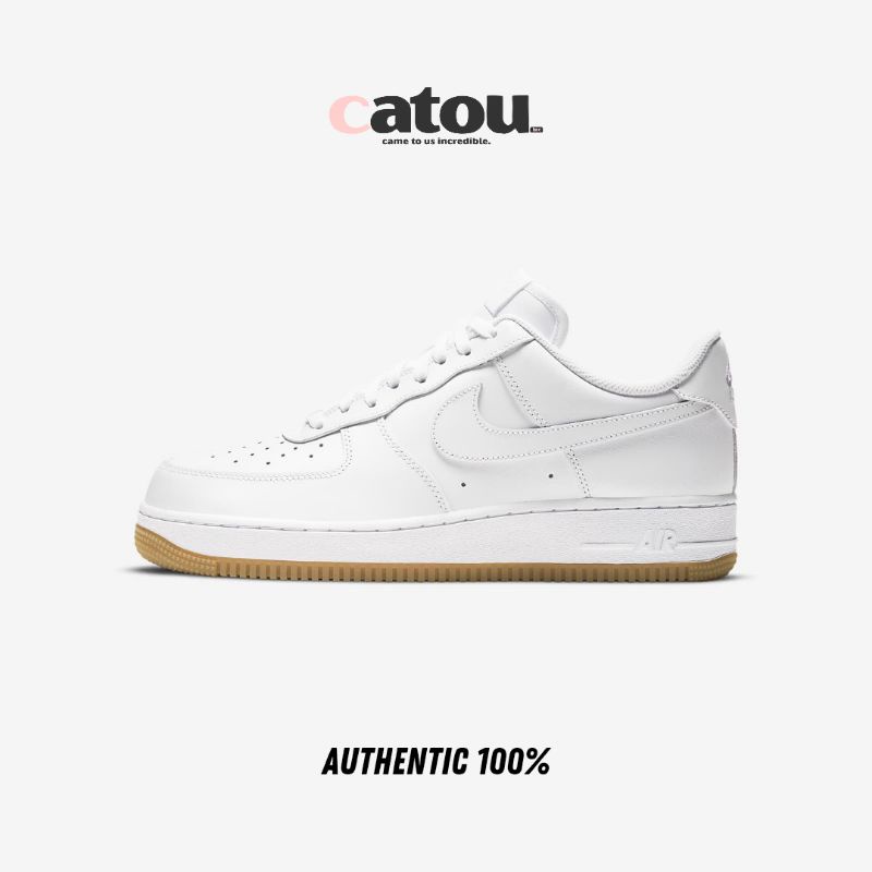 Nike Air Force 1 '07 White/Gum Light Brown/White Original 100% BNIB [RESMI]