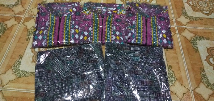 Batik Tunik Shibori Jumputan Terbaru Size S-3l / Hrb026 Yelbor