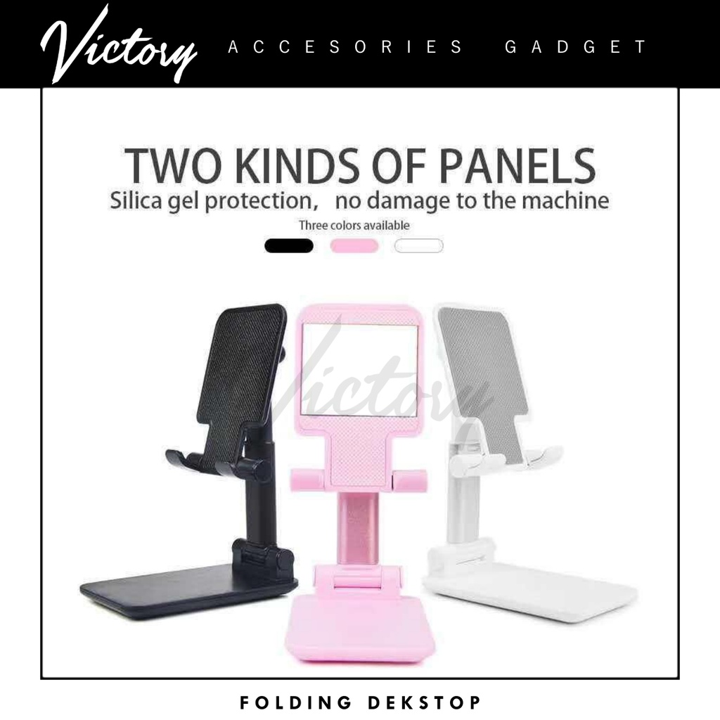 VICTORY Stand HP Folding Dekstop Standing HP Phone Holder