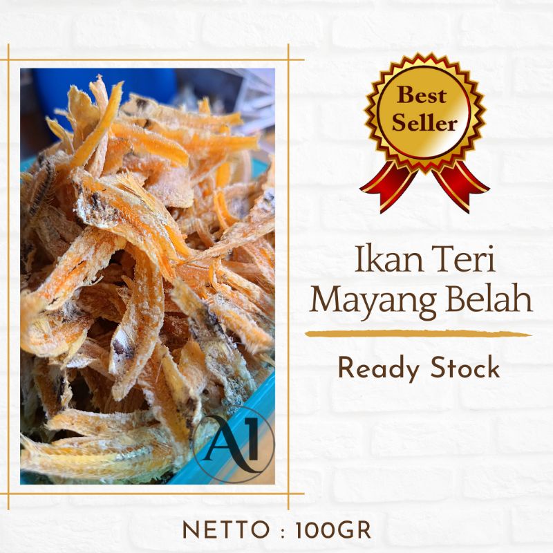 Ikan Teri Asin Ikan Teri Mayang Belah Bersih 80gr
