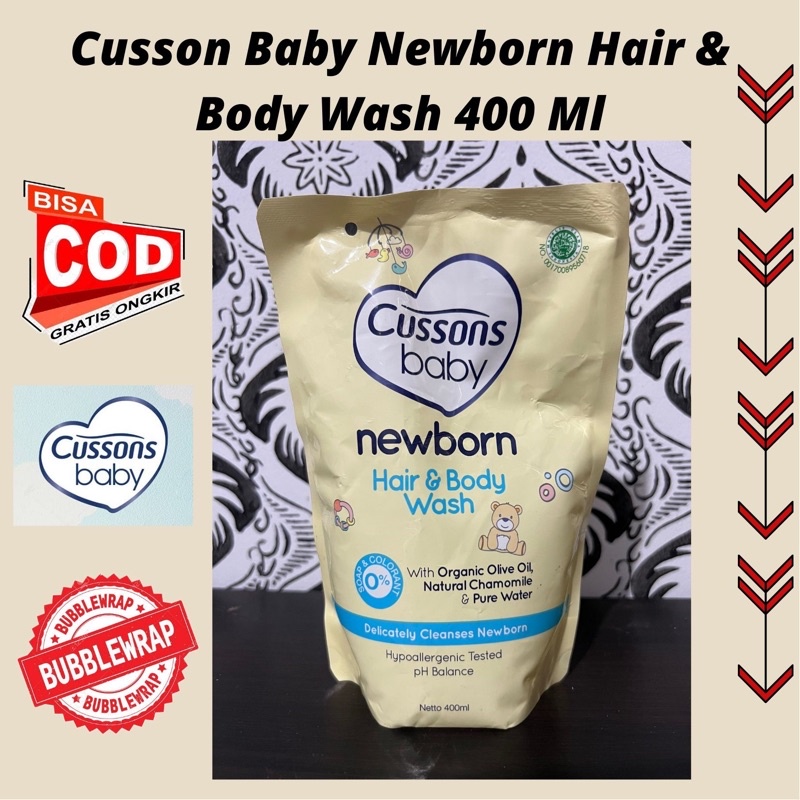 Cusson Baby Newborn Hair &amp; Body Wash 400 Ml